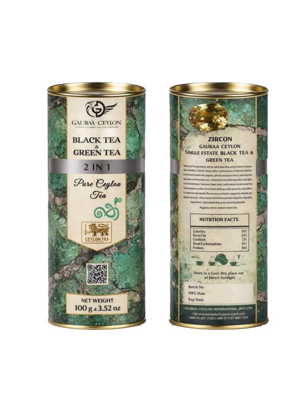 Gauraa Ceylon Black Tea & Green Tea 2 In 1 (Single Origin Tea Collection)