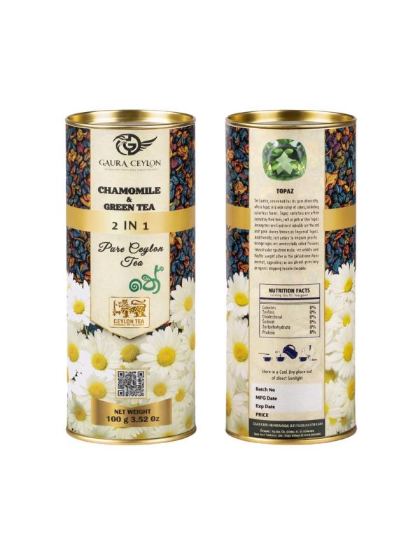 Gauraa Ceylon Chamomile & Green Tea 2 In 1 (Single Origin Tea Collection)