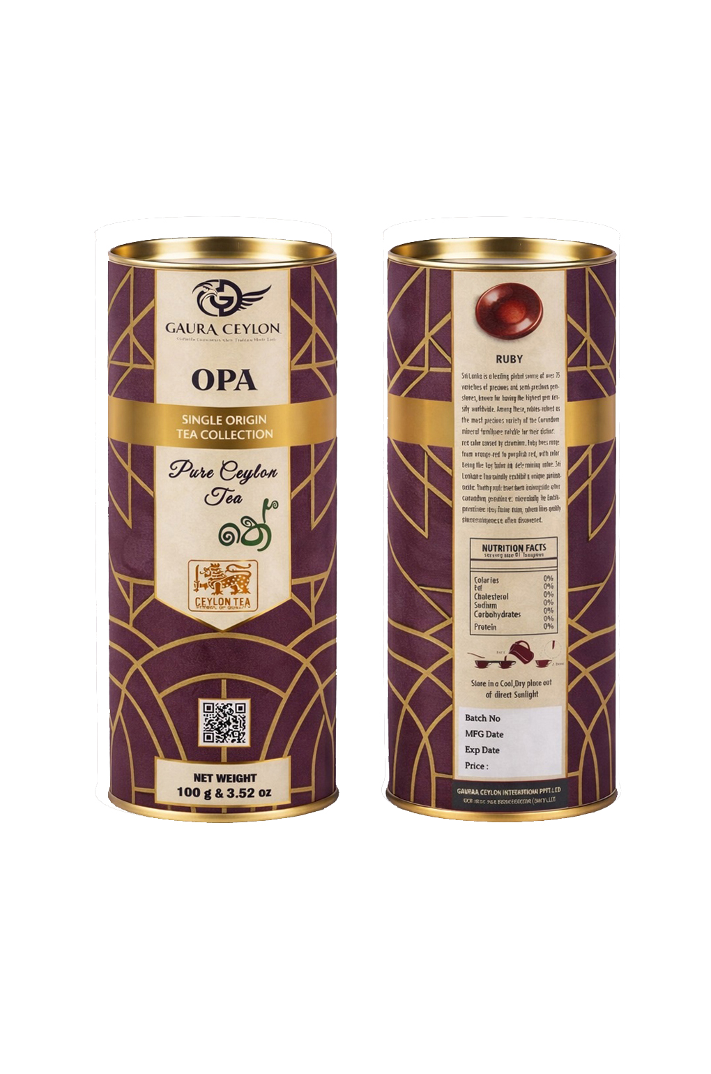 Gauraa Ceylon OPA (Single Origin Tea Collection)